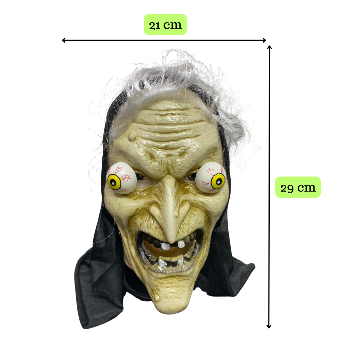 Disfraz Máscara Bruja Aterradora Halloween 2025-3