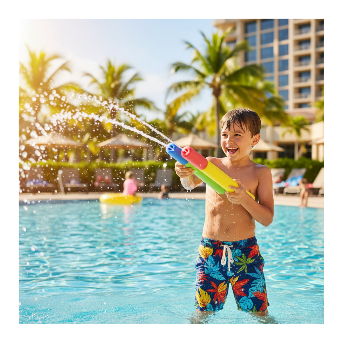 Pack 6 Unidades Pistola Lanza Agua Espuma Verano Piscina 30 Cm-7