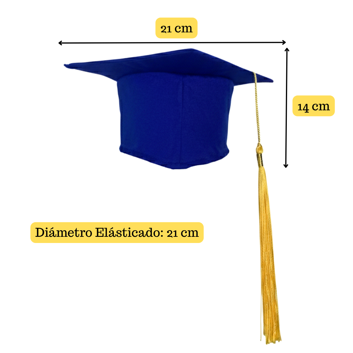 Birrete Niño Niña Azul Graduación-4