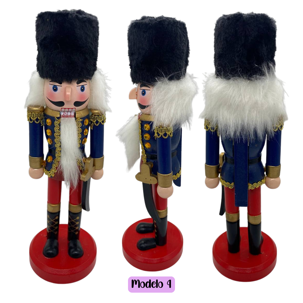 Muñeco Cascanueces 26cm Decoración Surtido Navidad 2025-4