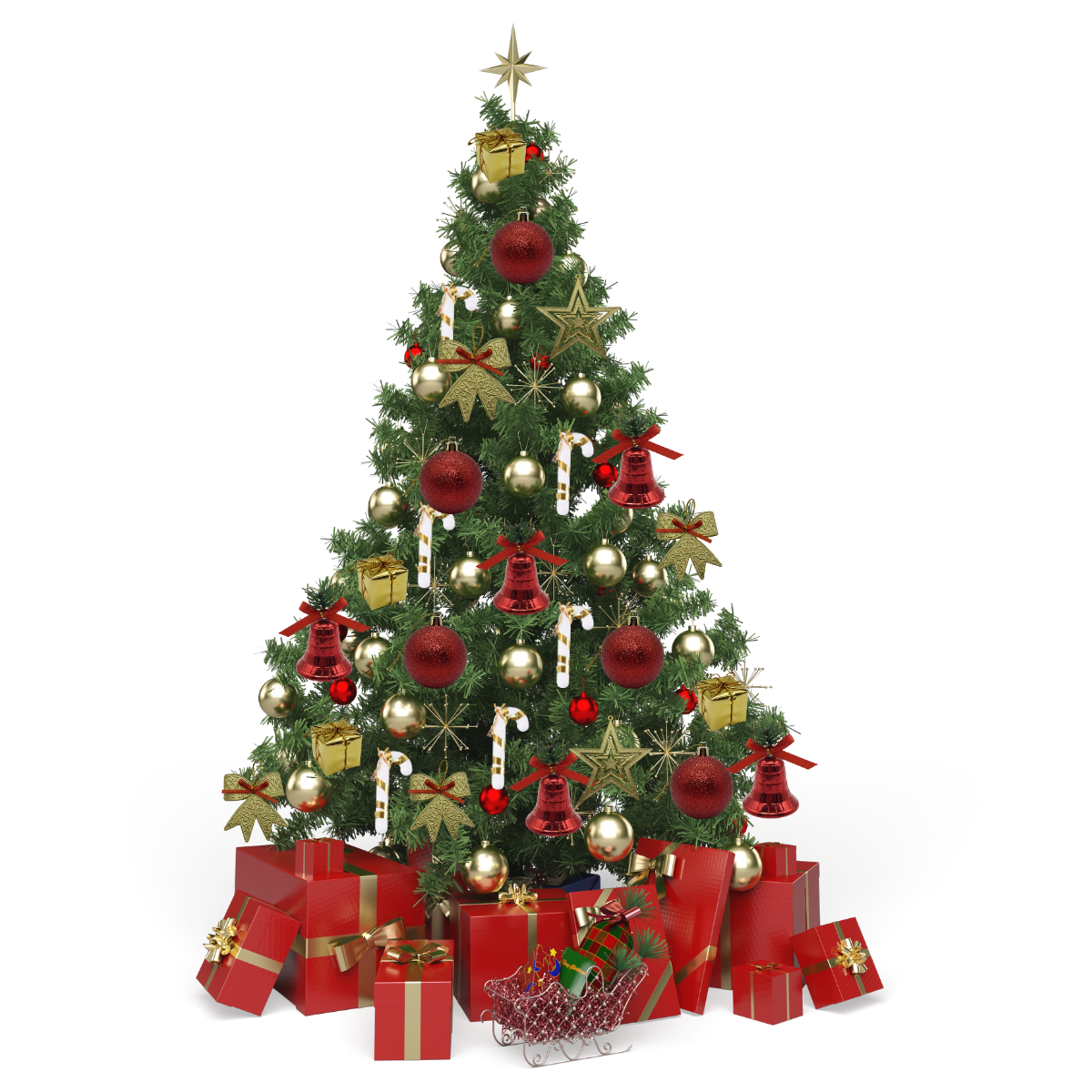 Pack Accesorios Para Arbol De Navidad Bolas Pinos Mix Colores-4