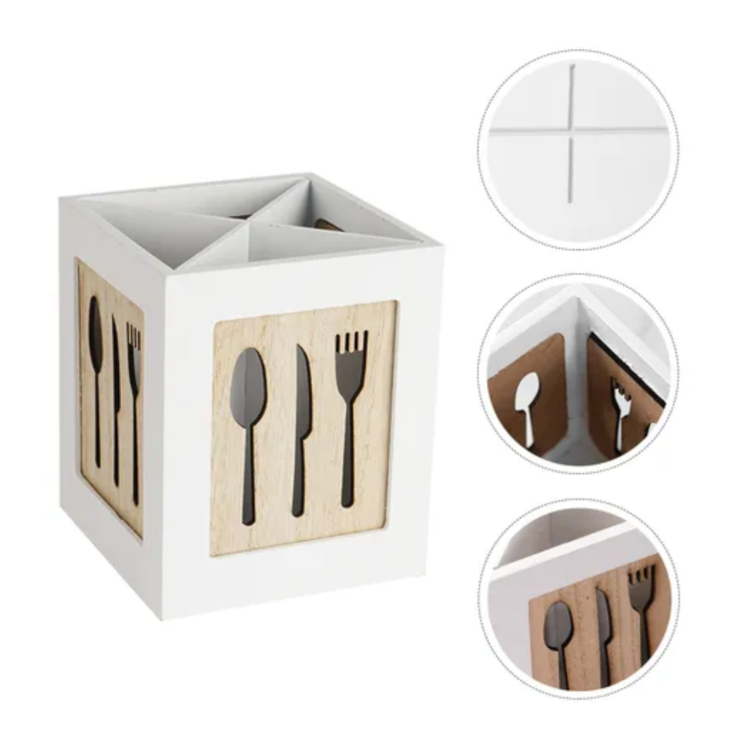 Organizador Utensilios Cocina Porta Cubiertos Porta Servicio-2