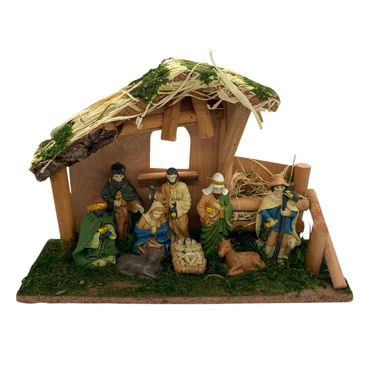 Pesebres Navideños De Madera Nacimiento Hogar Navidad 2025-2