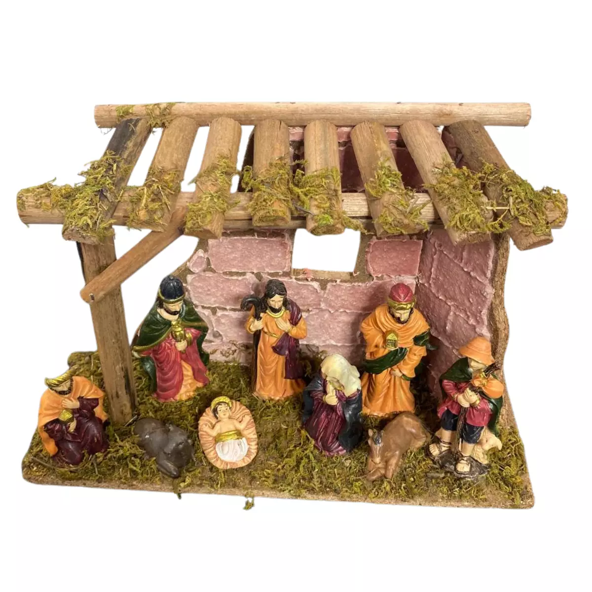 Pesebres Navideños De Madera Nacimiento Hogar Navidad 2025-4