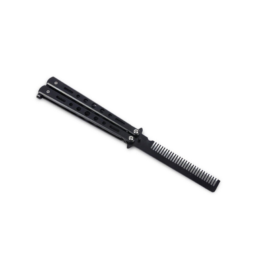 Cuchillo Navaja Mariposa Peine Táctico - Kunai-2