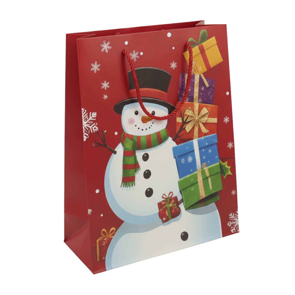 Pack 12 Bolsas De Regalo Navidad Mediana 30x16x10 cm Diseños Surtido-3