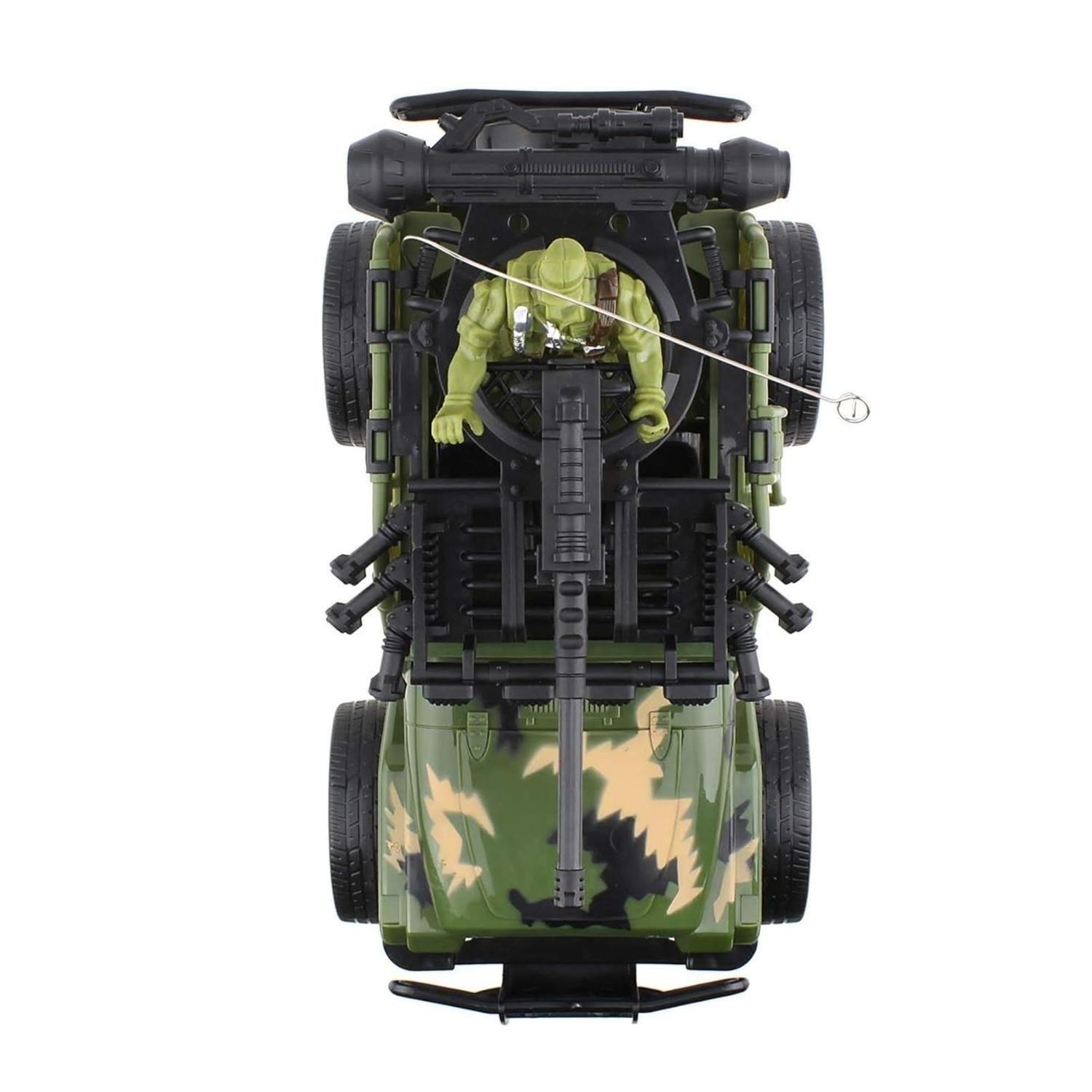 Jeep Militar Control Remoto Juguete Vehiculo Militar Entretenido-3