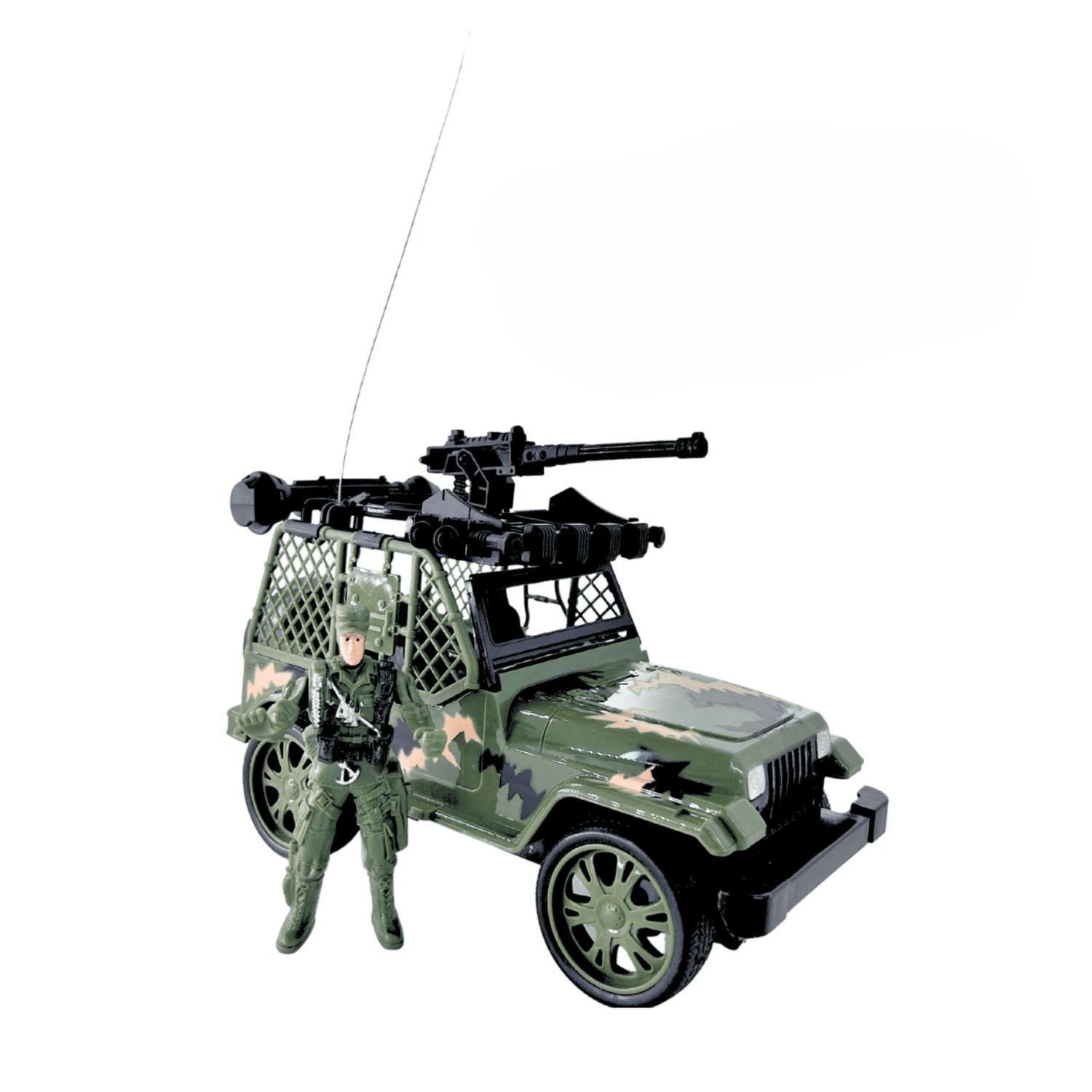 Jeep Militar Control Remoto Juguete Vehiculo Militar Entretenido-6