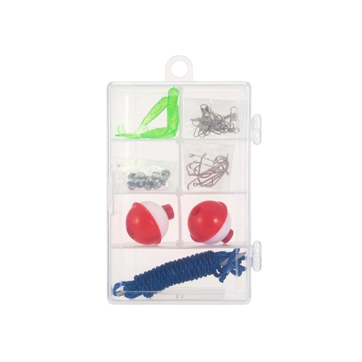 Set Pesca Caña De Pescar Telescópica Mosquero Carrete Pesca-8