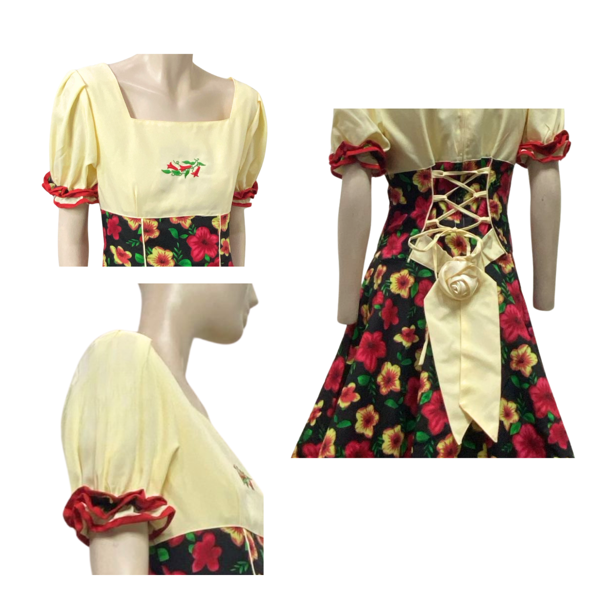 Vestido Huasa Juvenil Chinita Fechas Patrias Chile-1