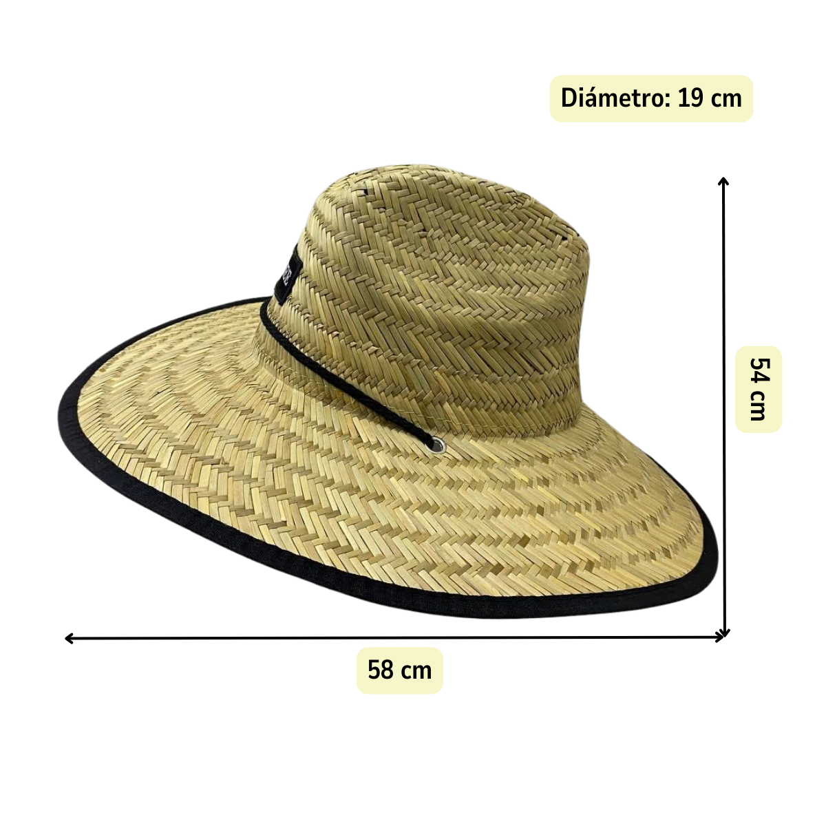 Sombrero De Paja Para El Sol Playa Sombrero De Verano Talla Única-7