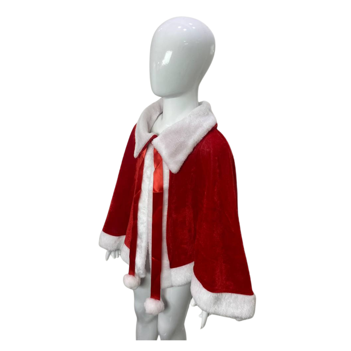 Capa De Navidad Infantil Talla Única Rojo Santa Papa Noel Navidad 2025-2