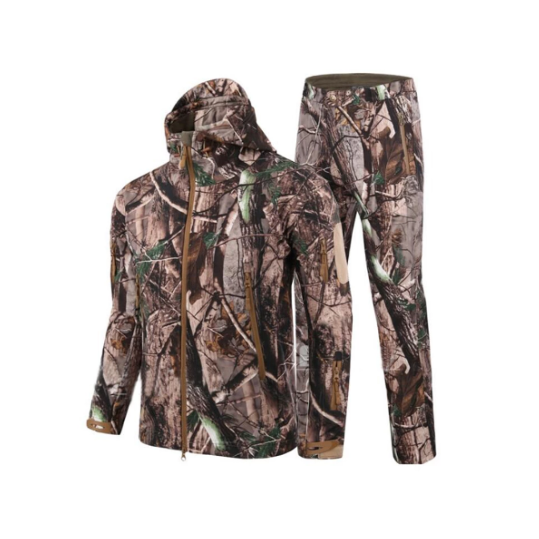 Conjunto Caza Softshell Repelente Agua Chaqueta + Pantalon-1
