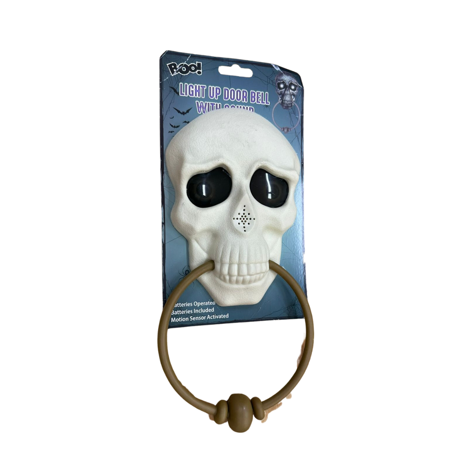 Cráneo 3D - Llamador de Puerta Colgante de Calavera Halloween-1