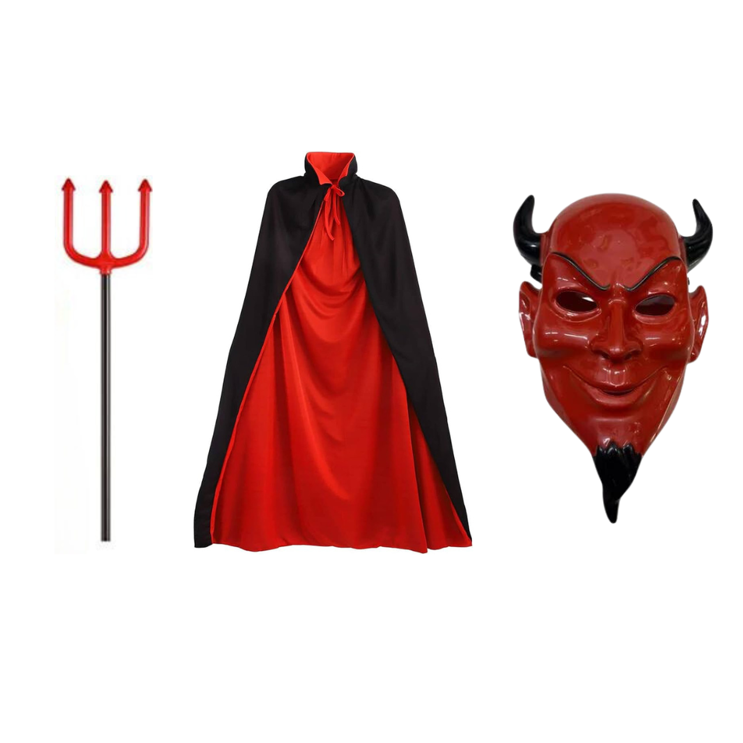 Disfraz Para Niños Diablito Horrorifico + Capa Halloween-0