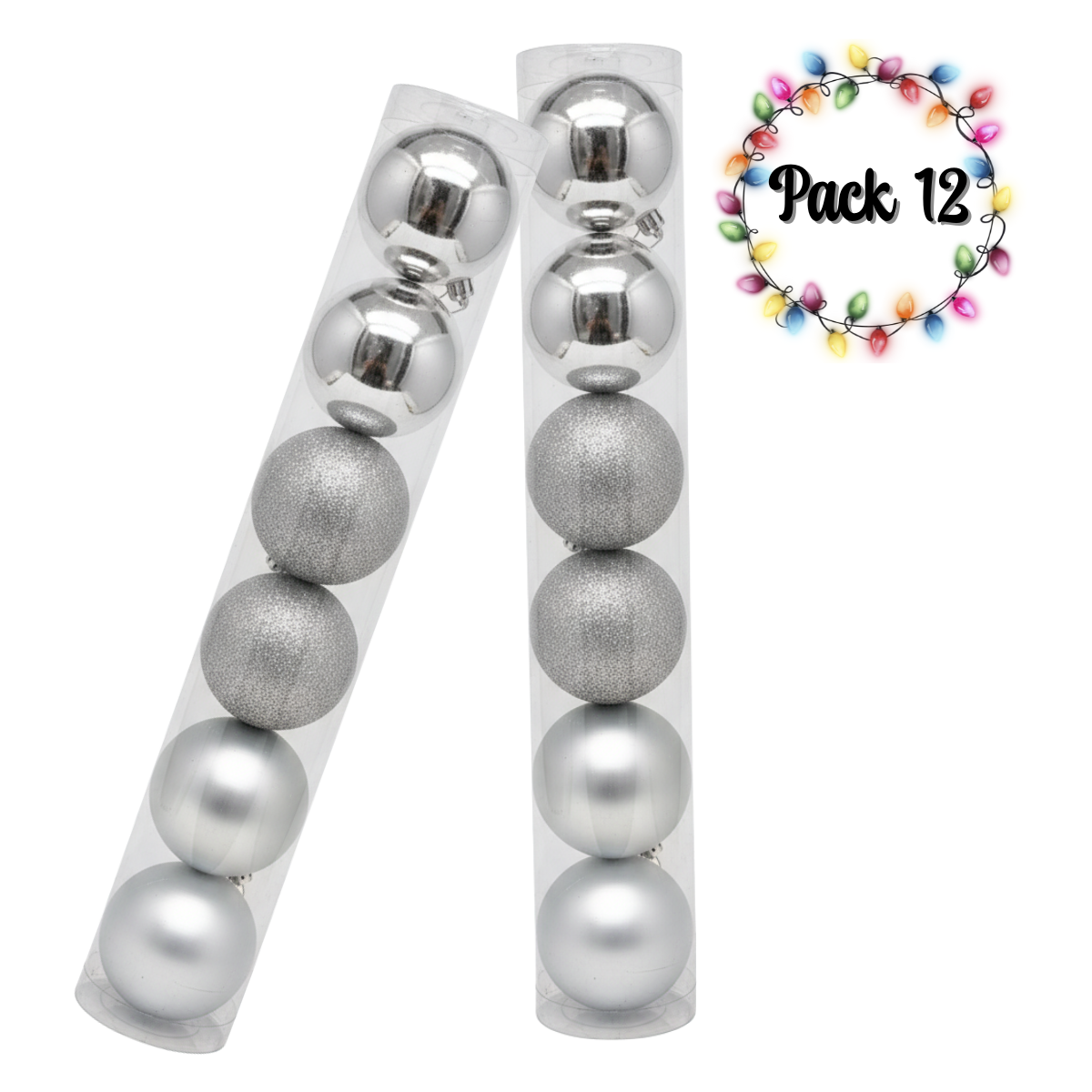 Pack 12 Esferas Navidad 10cm Decoración Colgantes-0