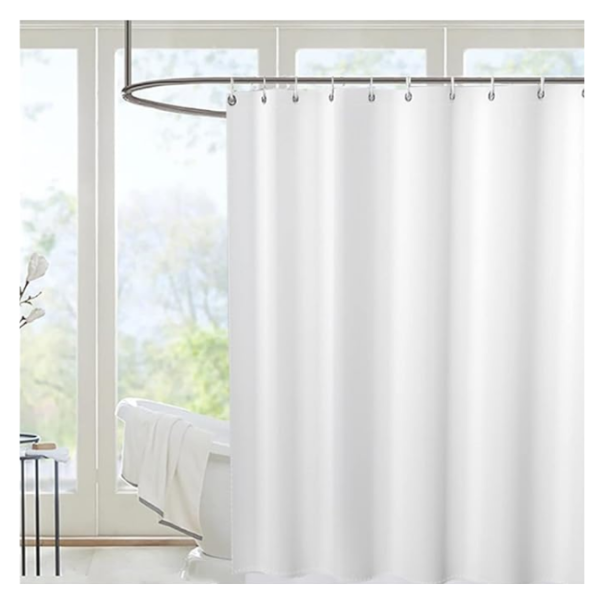 Forro Cortina Peva Texturizada Para Baño Resistente Flexible-4