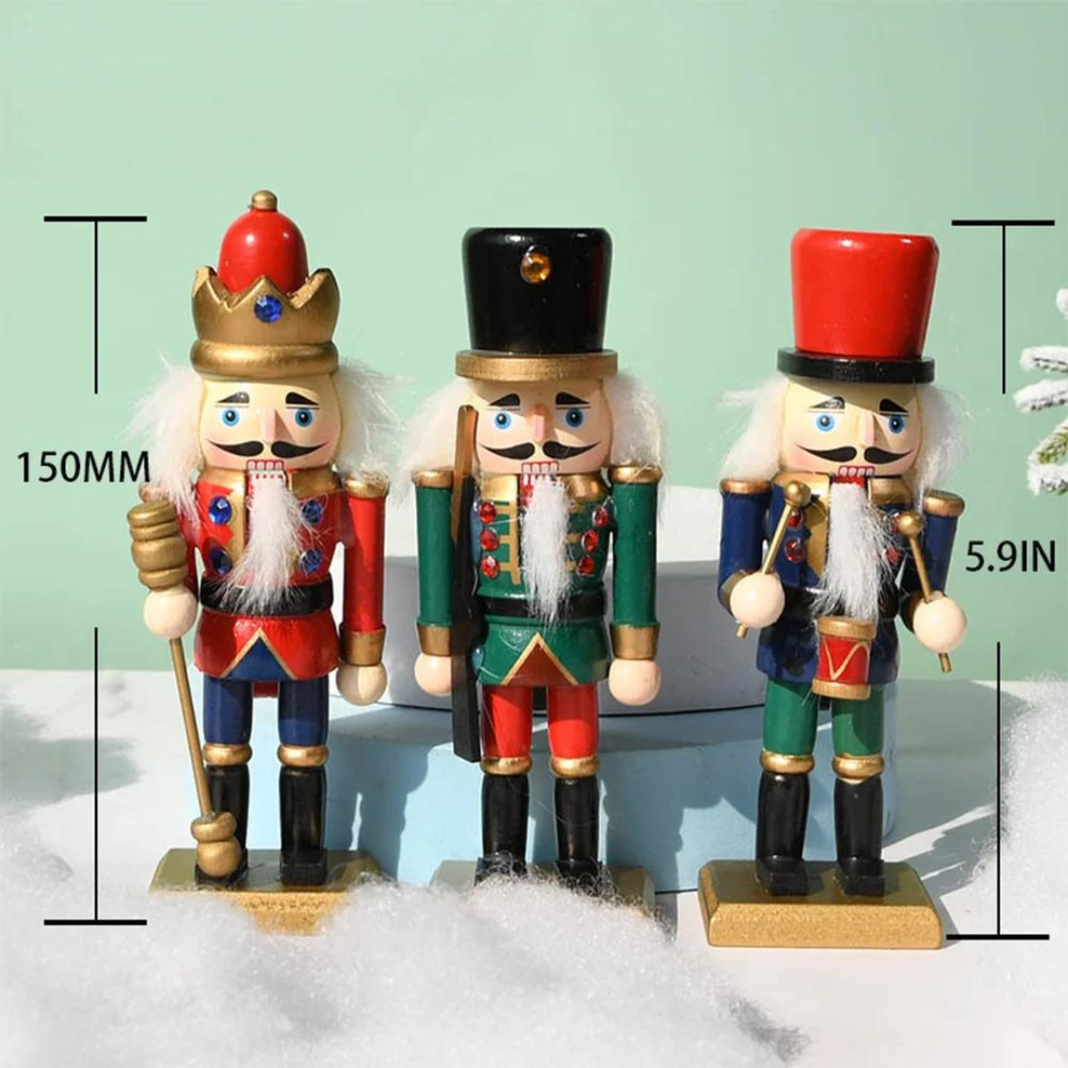 Pack 3 Cascanueces Navideño Colgante Adorno Navidad-1
