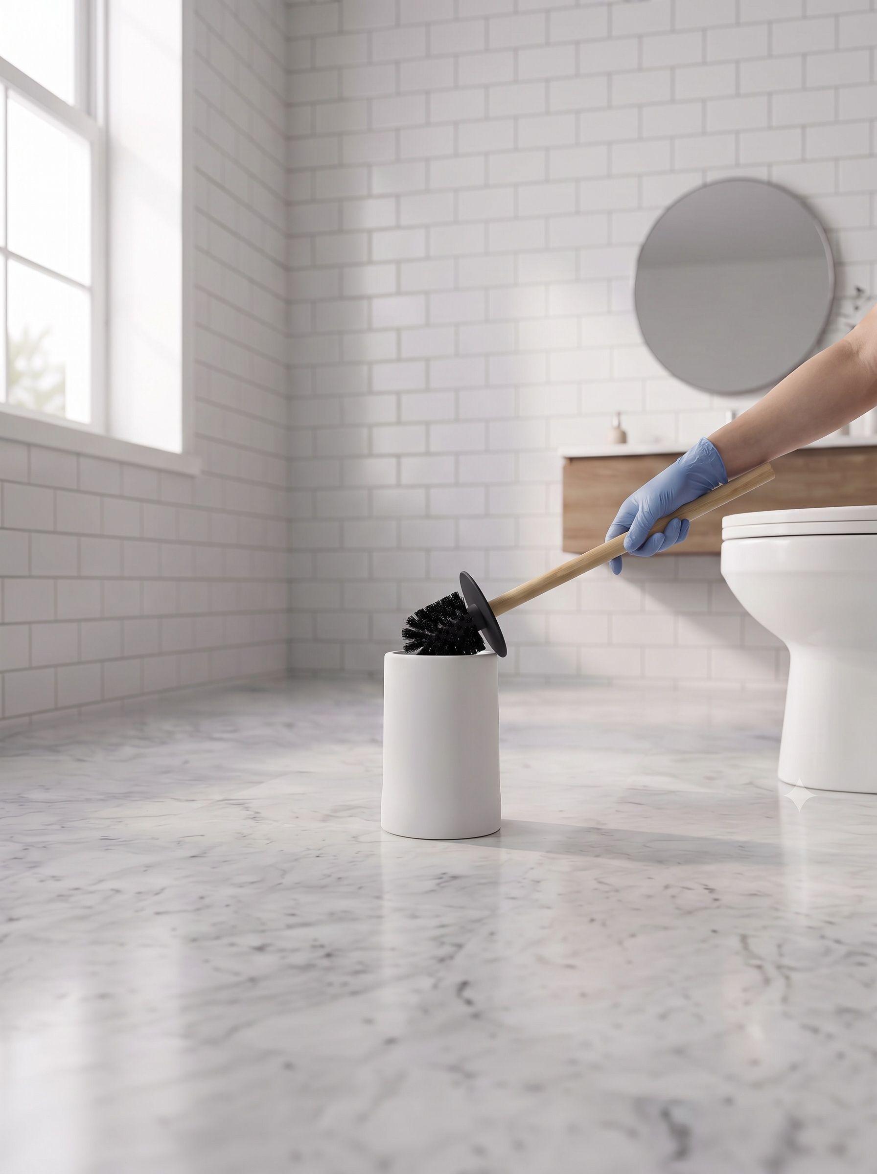 Cepillo Escobilla Baño Con Base Escobilla De Limpieza Wc-1