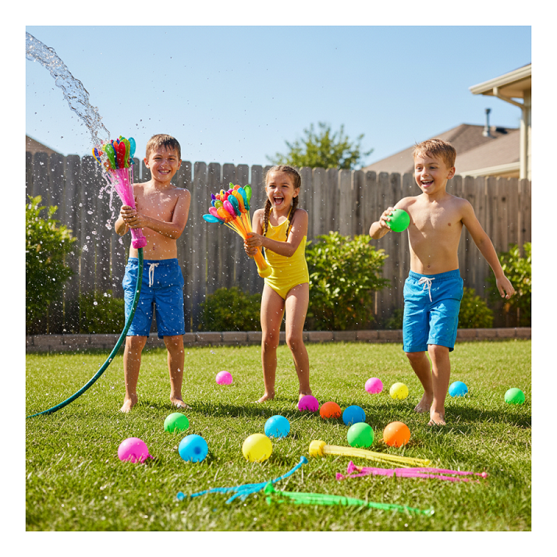 Set 10 Racimos De Bombita De Agua + Adaptador Verano-7