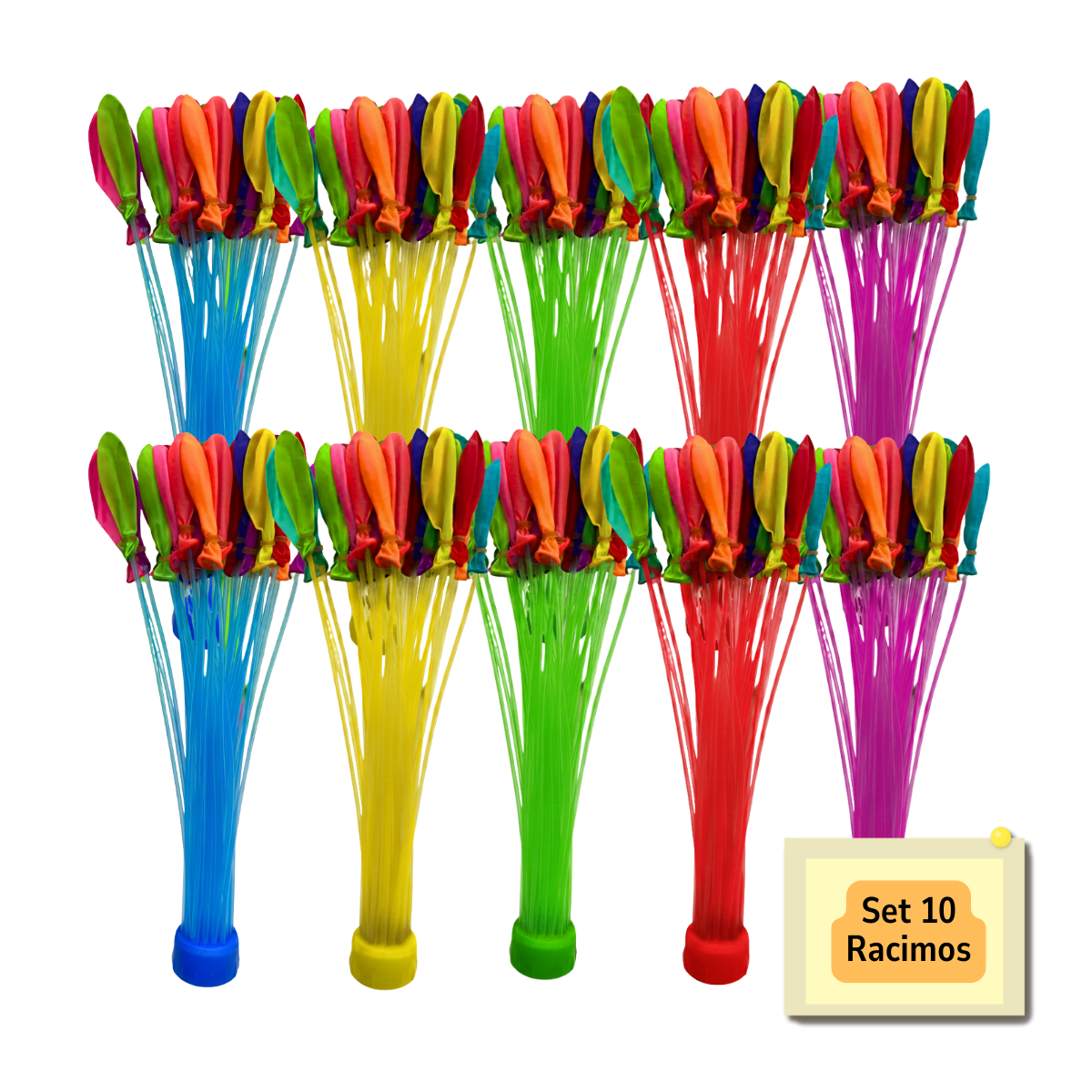 Set 10 Racimos De Bombita De Agua + Adaptador Verano-2