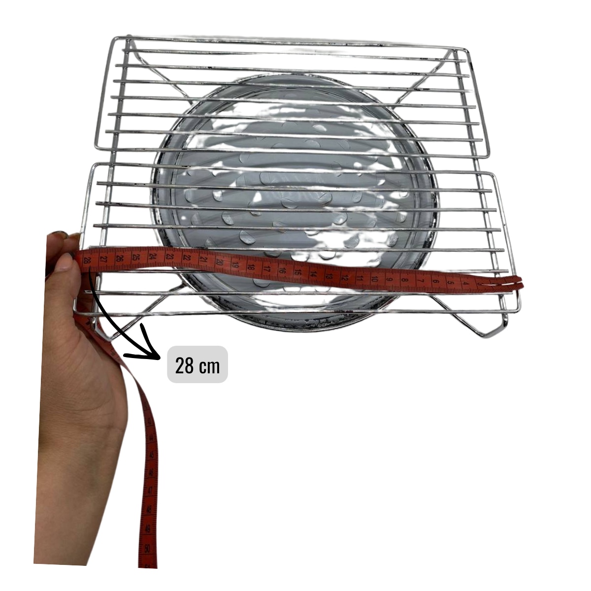 Parrilla Para Asado Camping Cocinilla 1 Pieza Inoxidable-6