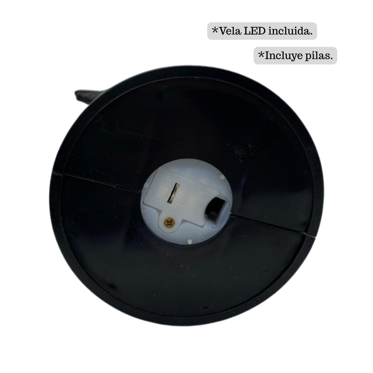 Candelabro Con Forma De Cuervo Negro/Vela LED/Halloween 2025-2