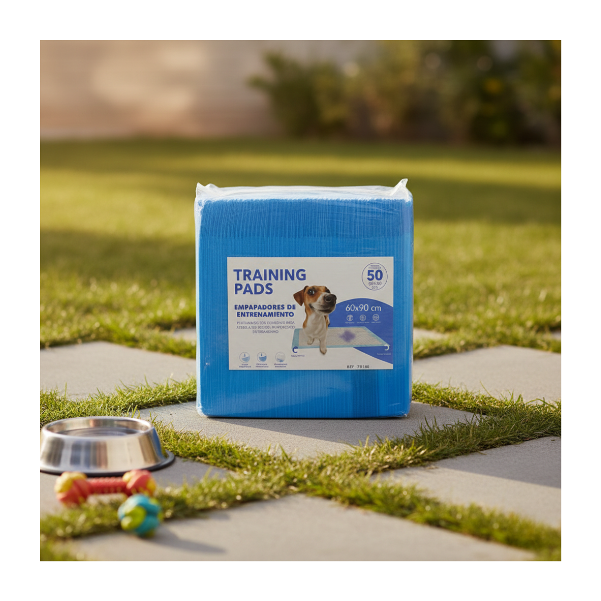 Paquete 50 Unidades Sabanillas Desechables Para Entrenamiento Mascotas Perros 90x60 cm-2