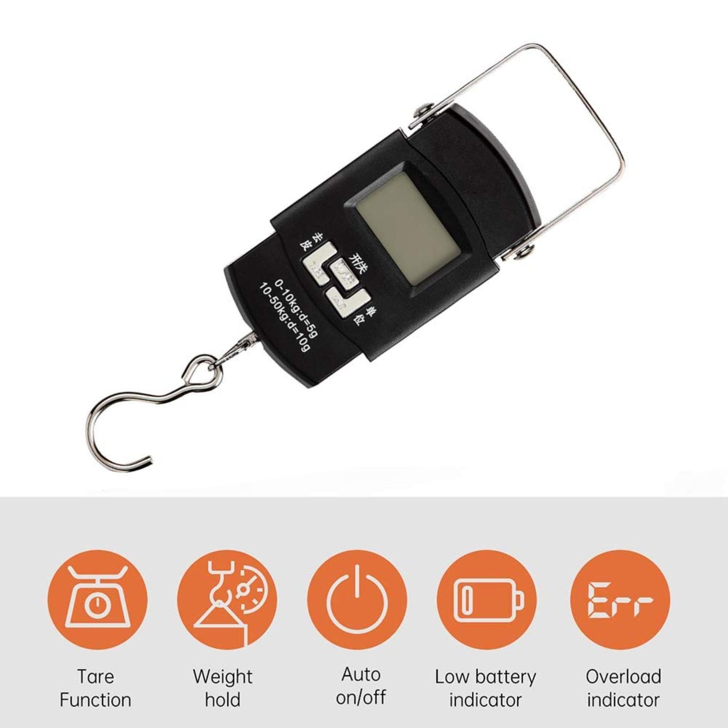 Digital Balanza Báscula de Equipaje Ergonómica Cocina Pesca-2