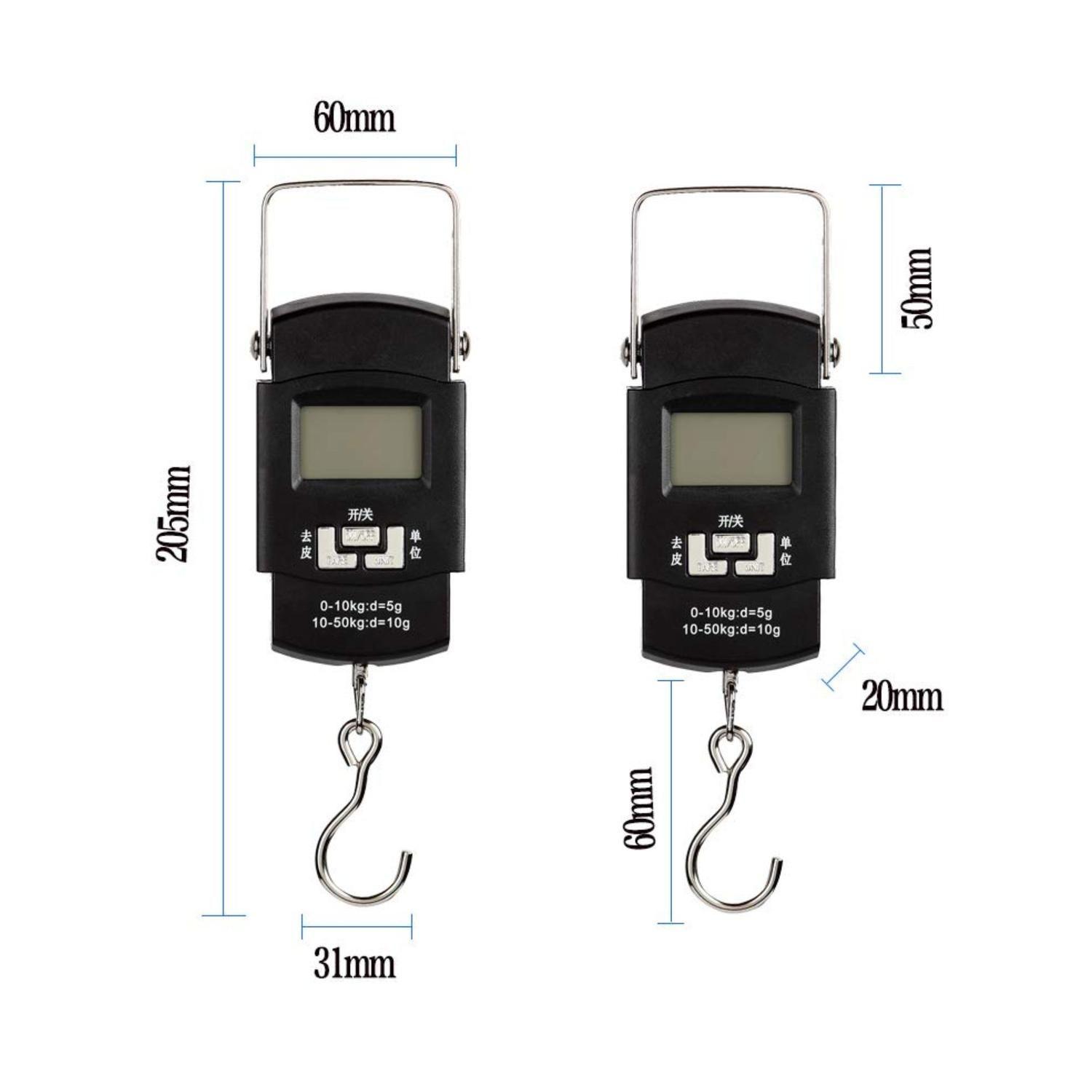 Digital Balanza Báscula de Equipaje Ergonómica Cocina Pesca-3