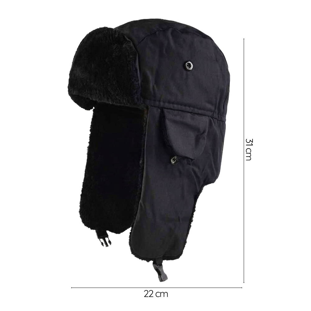 Gorro Ruso Unisex Cálido De Lona Invierno Modo Aviador-5