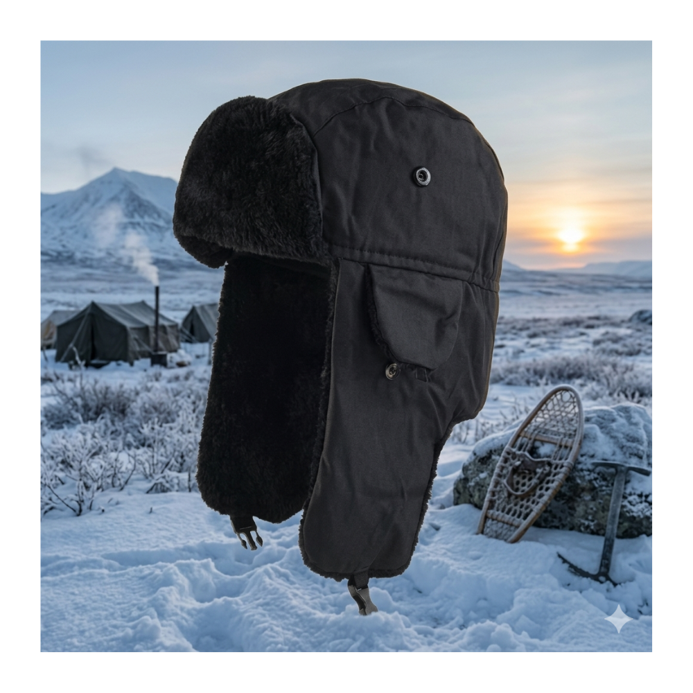 Gorro Ruso Unisex Cálido De Lona Invierno Modo Aviador-6