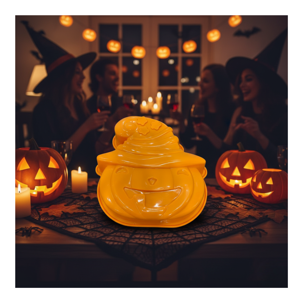 Molde Silicona Calabaza Tortas Fiesta Halloween 2025-5