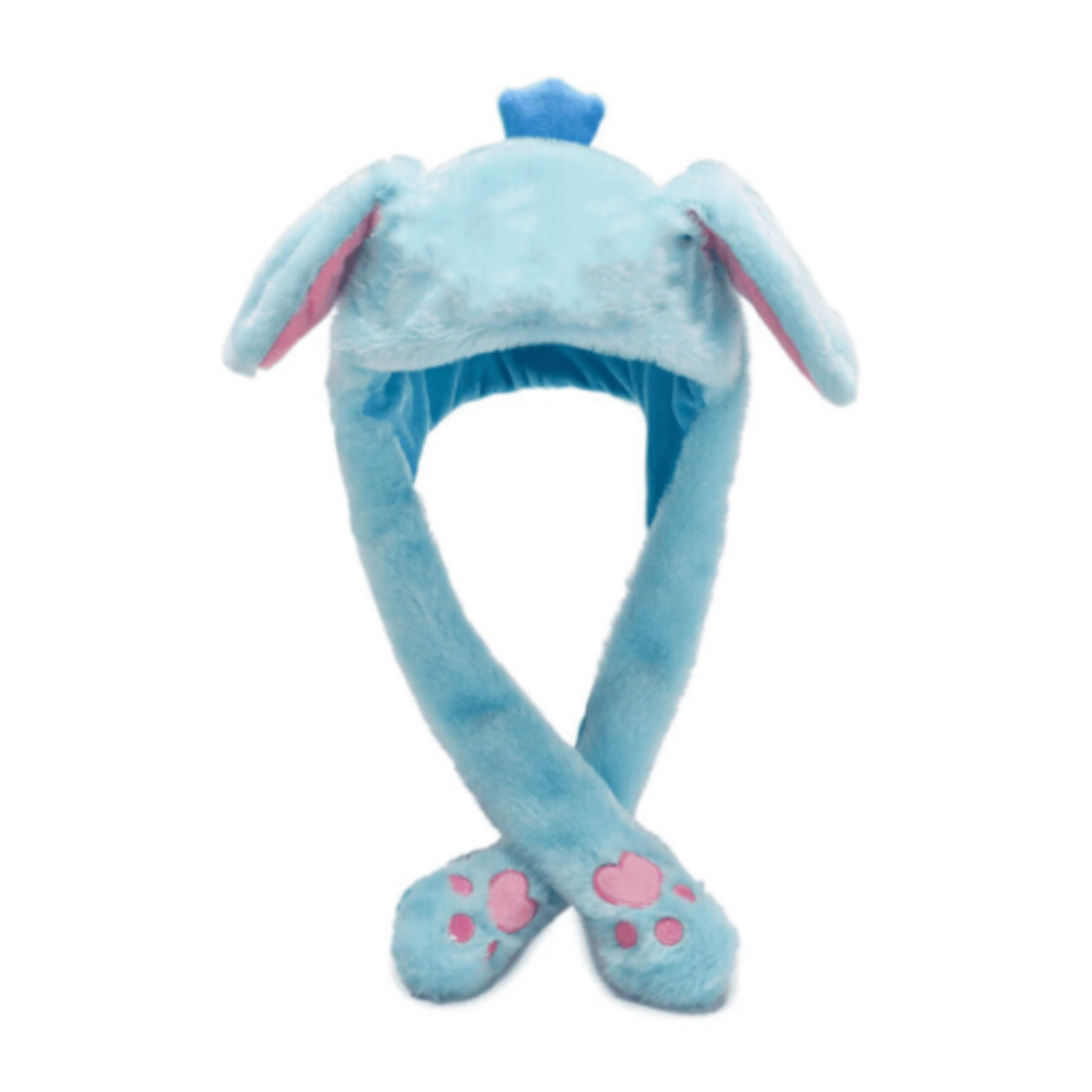 Gorro Felpa Stitch Mueve Las Orejas Con Luces De Colores-1