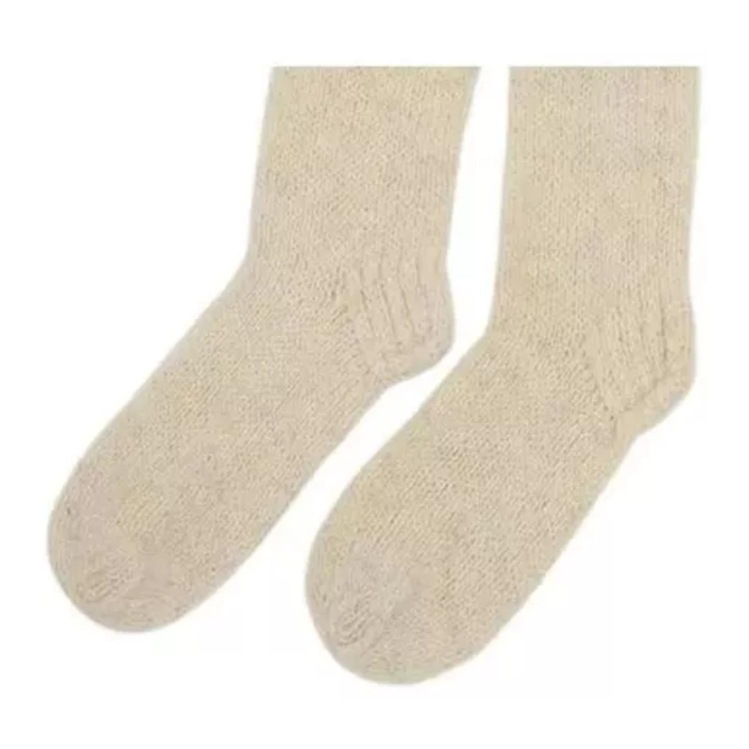 Chilote Calceta Calcetines Lana Para El Frio-2