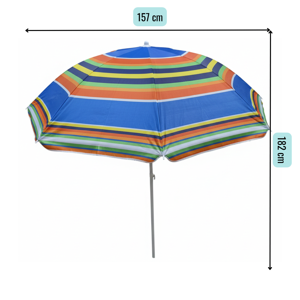 Quitasol Paraguas Playa Protección UV Sombrilla Verano 150cm Mix Colores-7