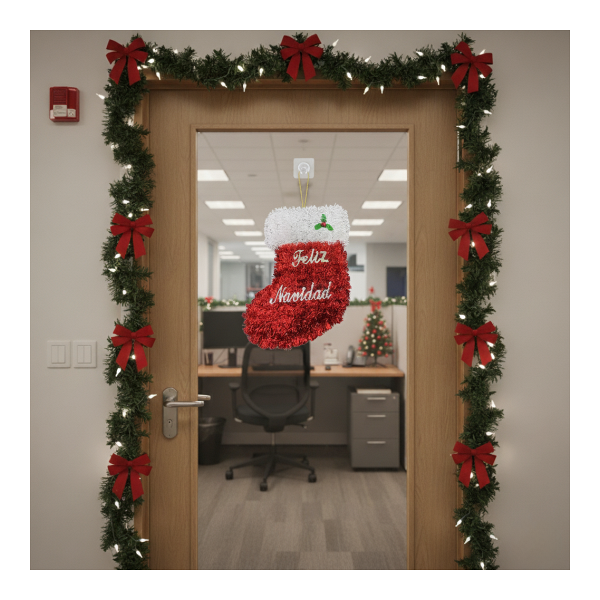 Pack 3 Colgante Botas Adorno Para Puerta De Navidad 2025-4