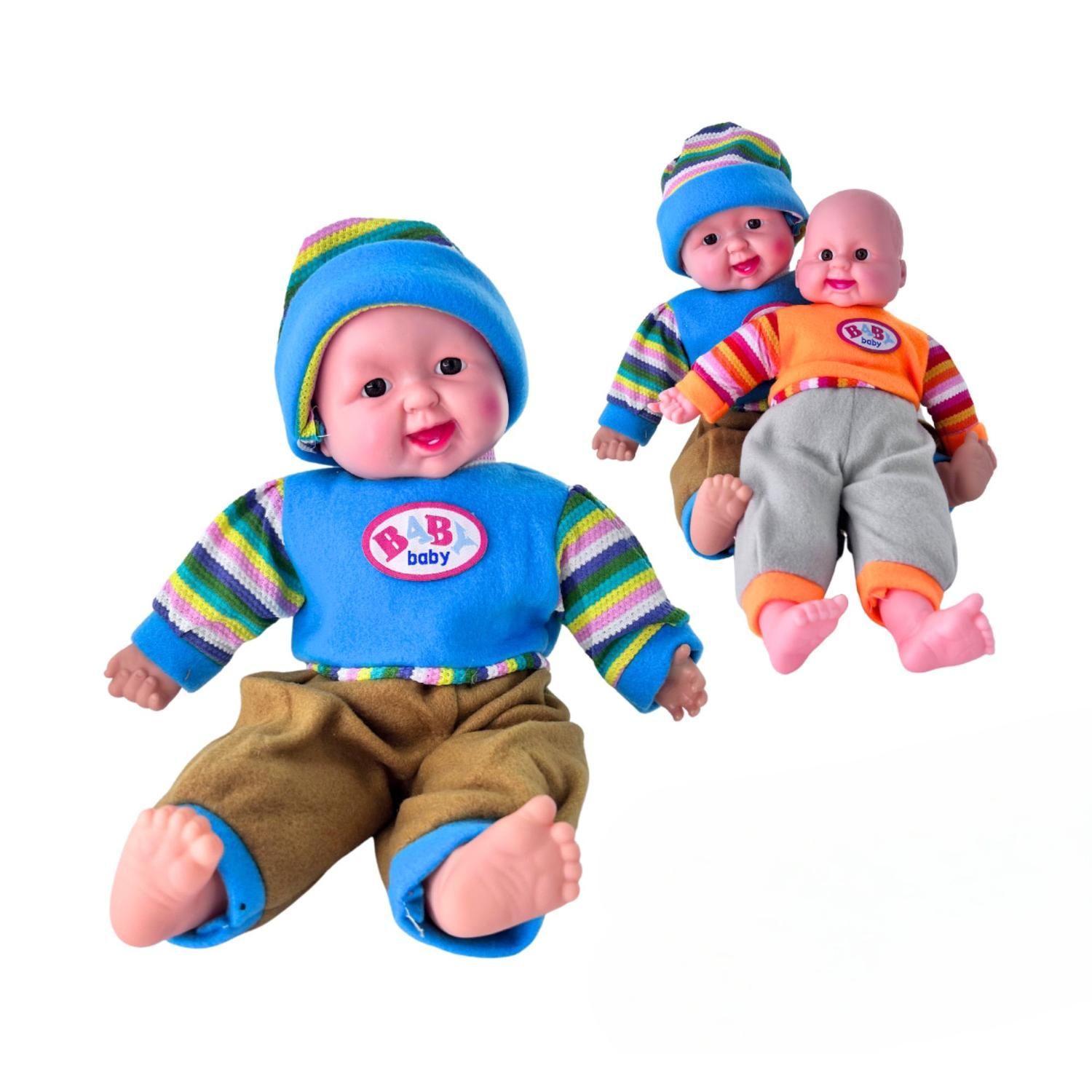 Pack (02) Muñeco Bebe Peuqeño - Mediano Juguete Ropita-1
