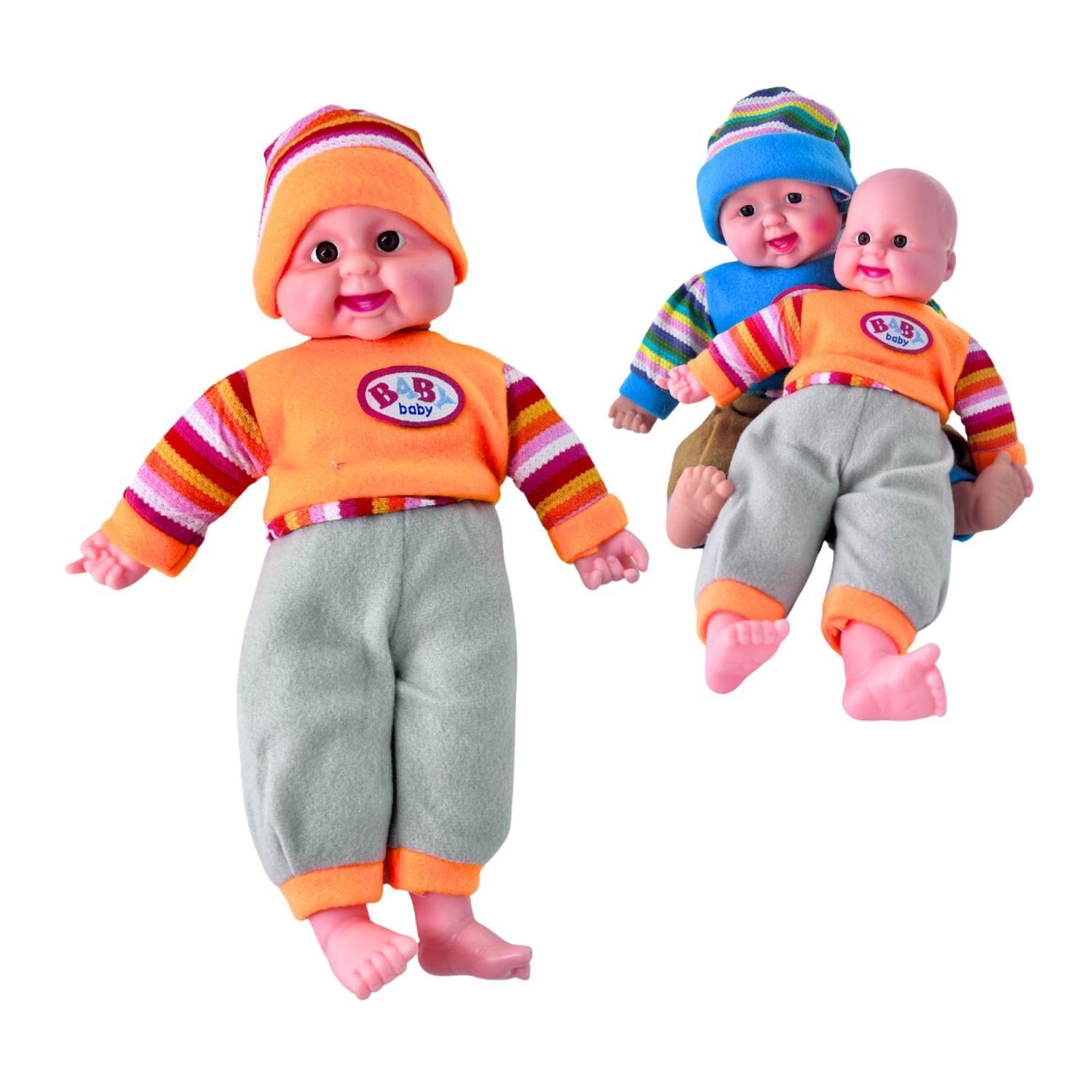 Pack (02) Muñeco Bebe Peuqeño - Mediano Juguete Ropita-2
