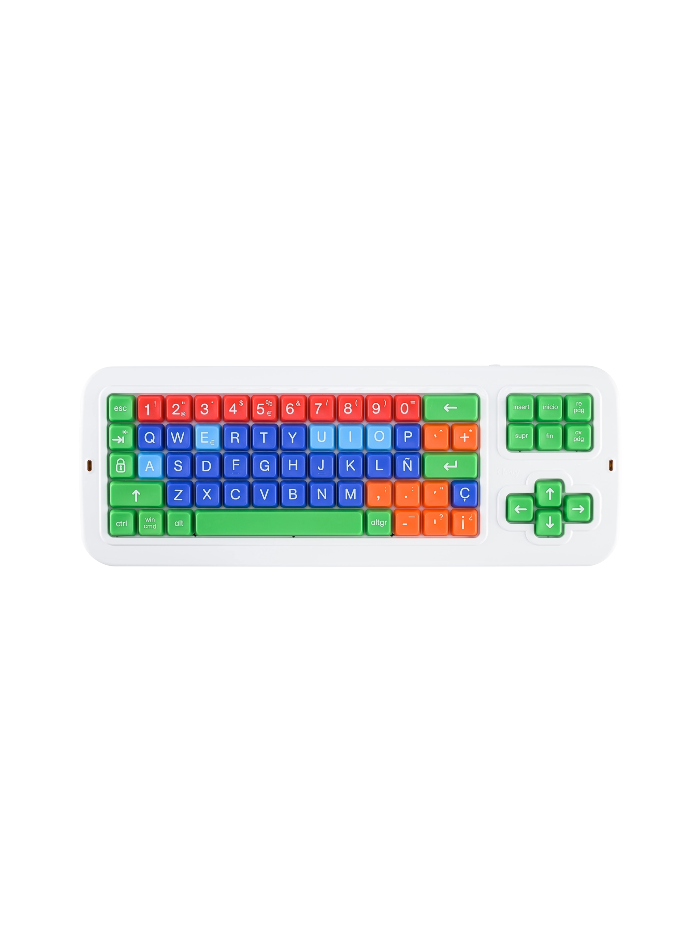 Teclado Clevy Junior Alto Contraste Colores-0