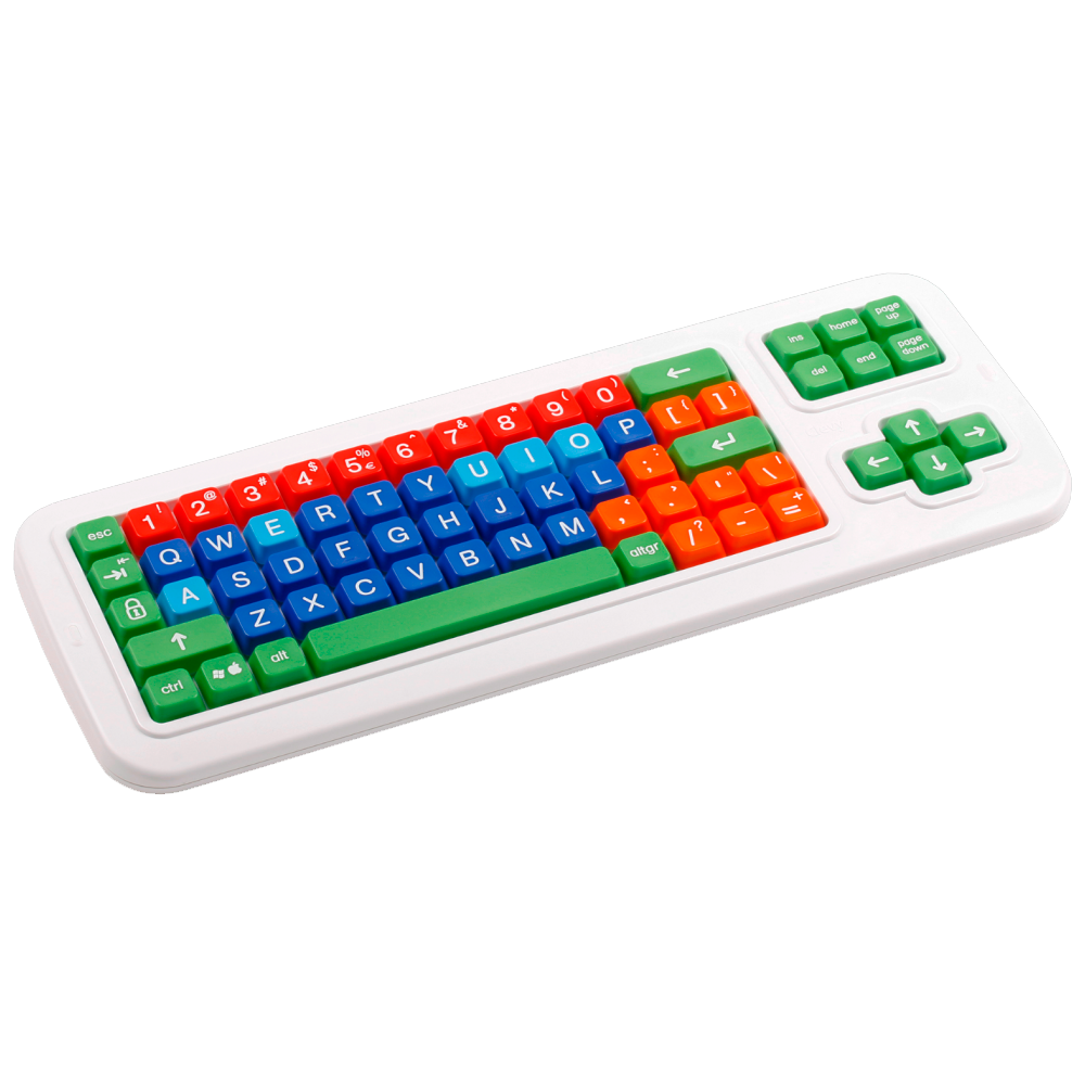 Teclado Clevy Junior Alto Contraste Colores-1