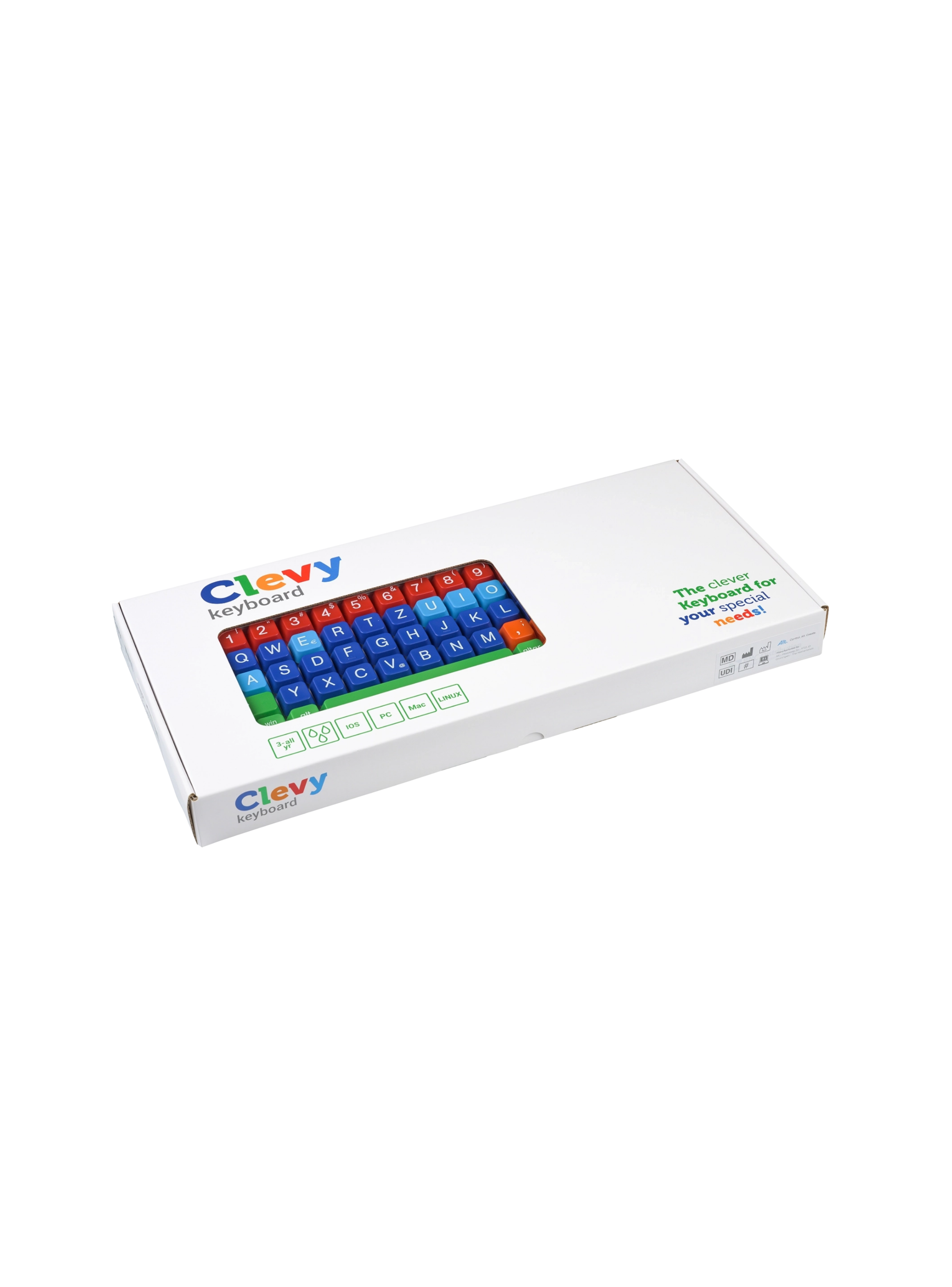 Teclado Clevy Junior Alto Contraste Colores-2