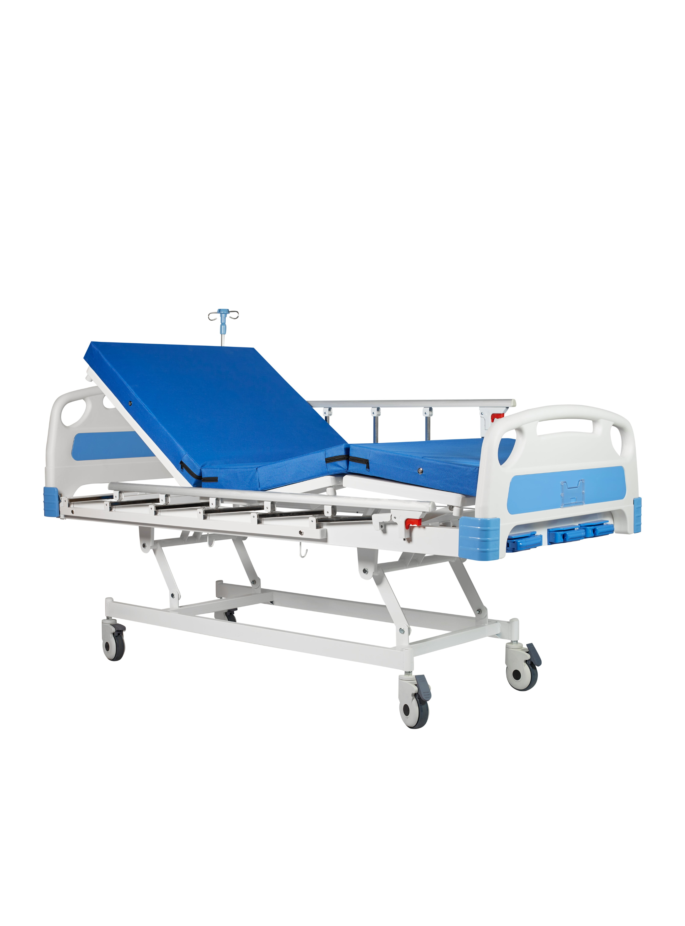 Catre Clínico Manual 3 Posiciones Medwish AG-BMS003 + Colchón seccionado 8 cm-0
