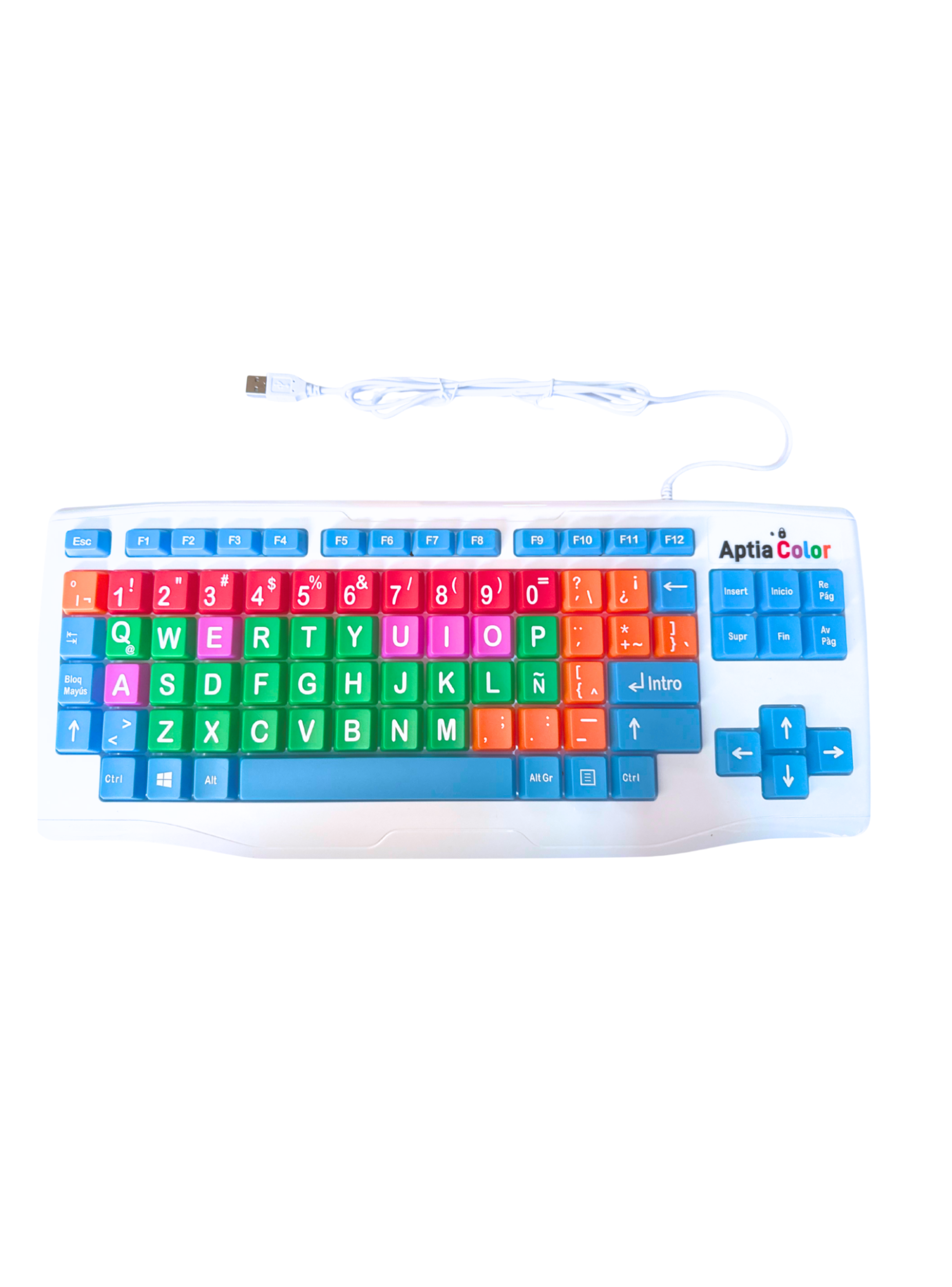 Teclado Teclas Grandes Aptia Color-0