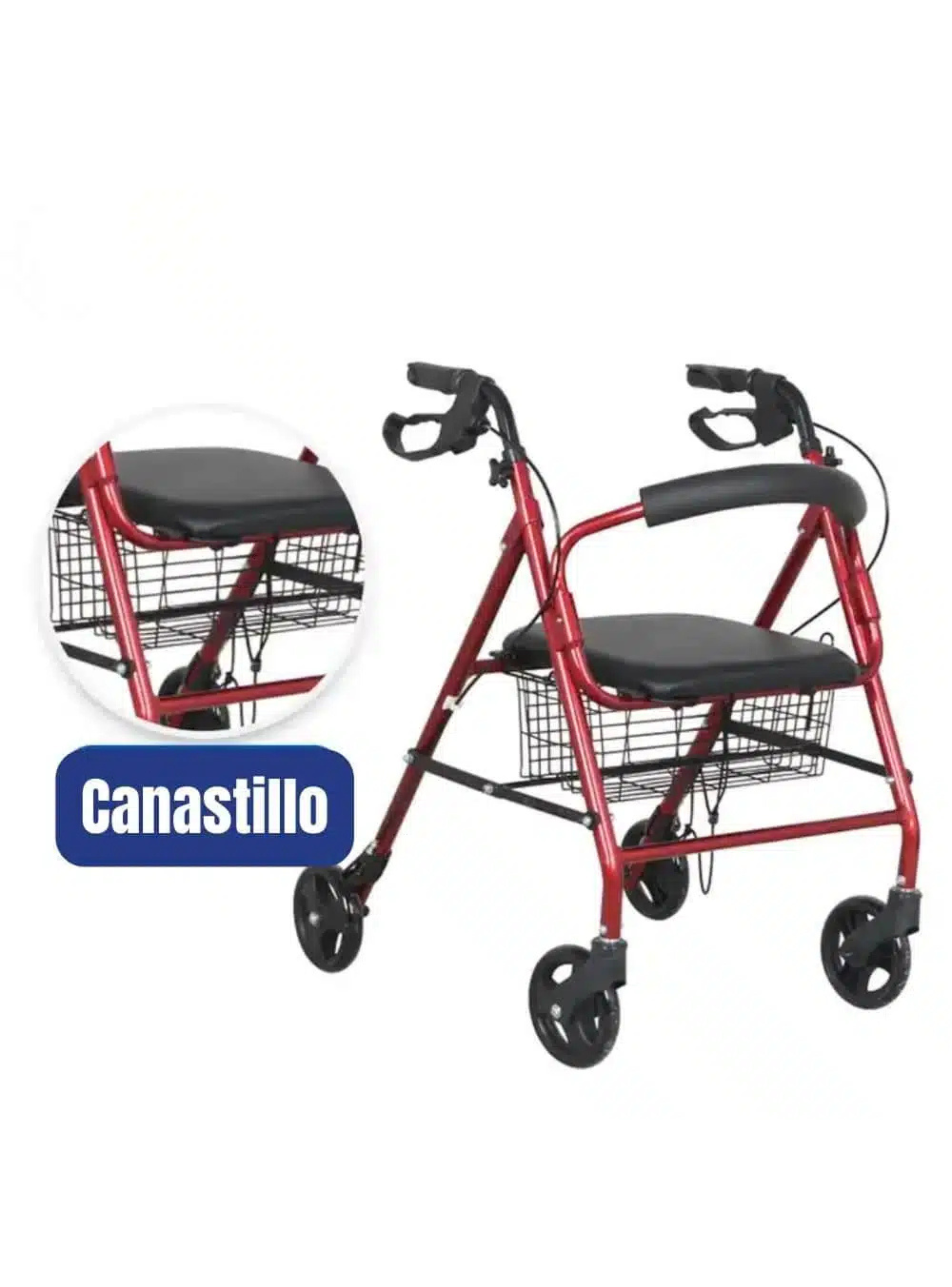 Andador de 4 ruedas plegable Boticamed BM-9144L-3