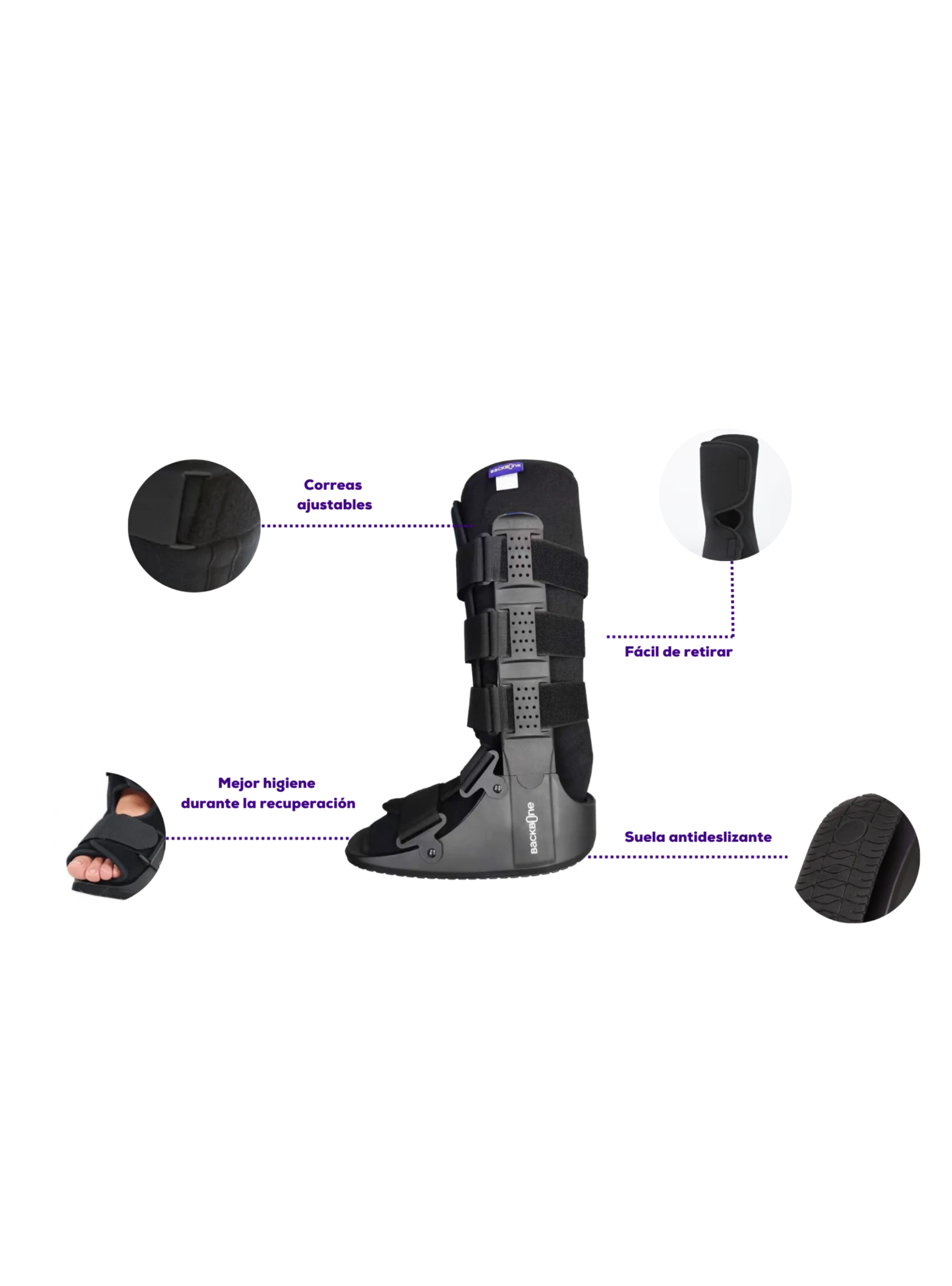 Bota Ortopédica B-Walk Corta BB620-6