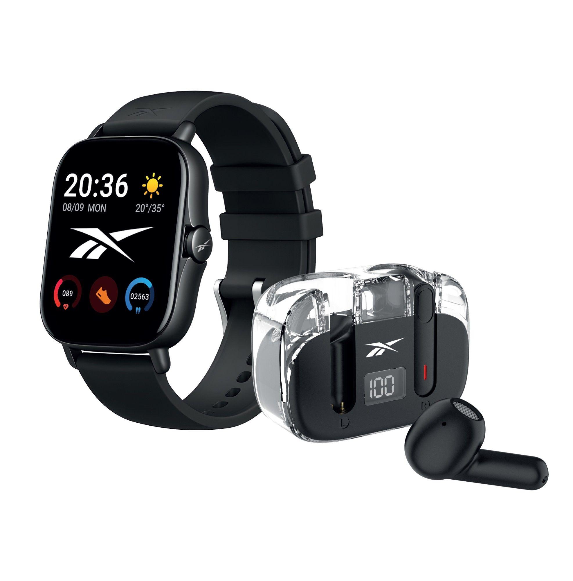 Smartwatch Y Auriculares Reebok Rbk-bdst-k Sport Pack Negro-0