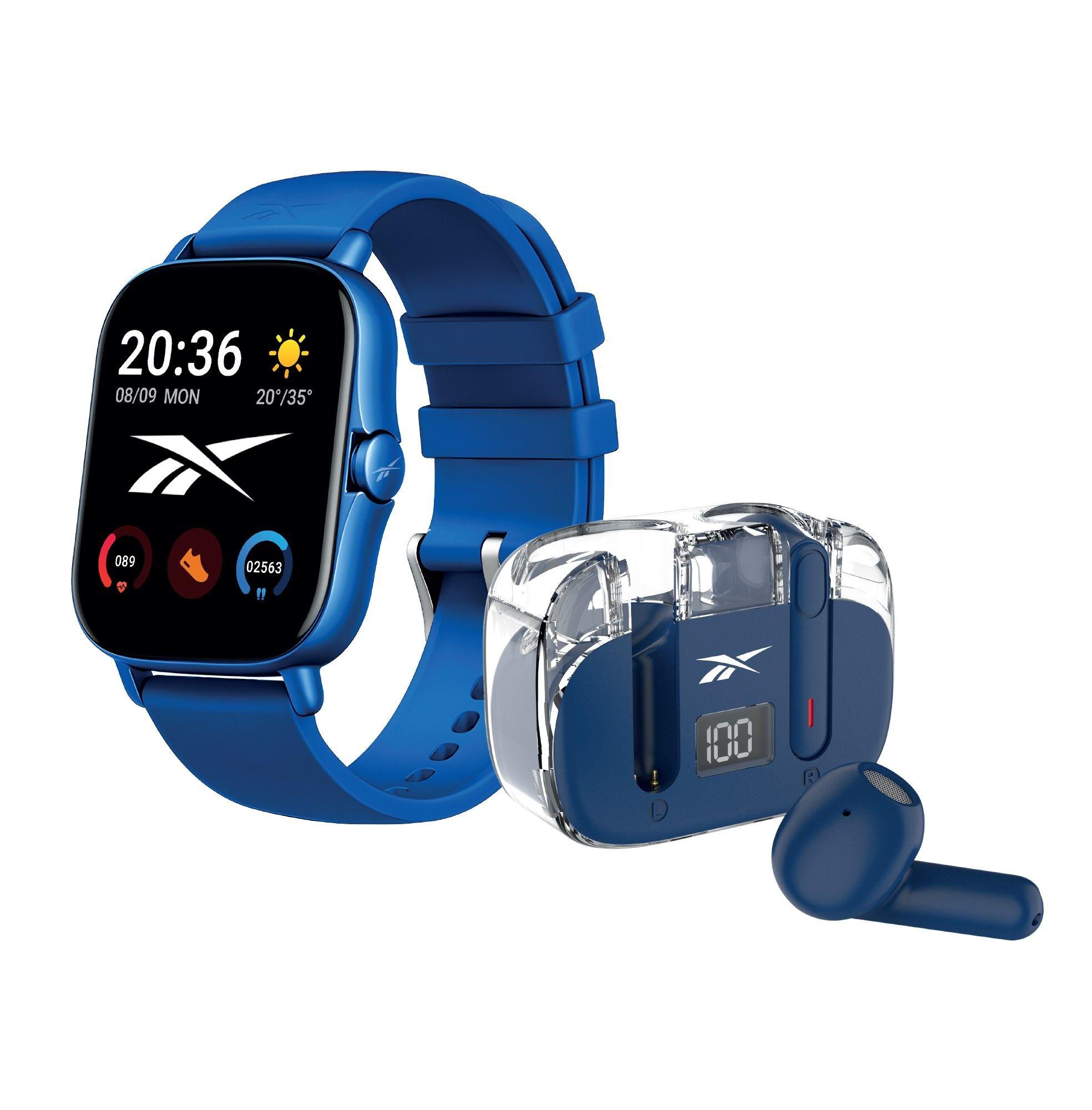 Smartwatch Y Auriculares Reebok Rbk-bdst-b Sport Pack Azul-0