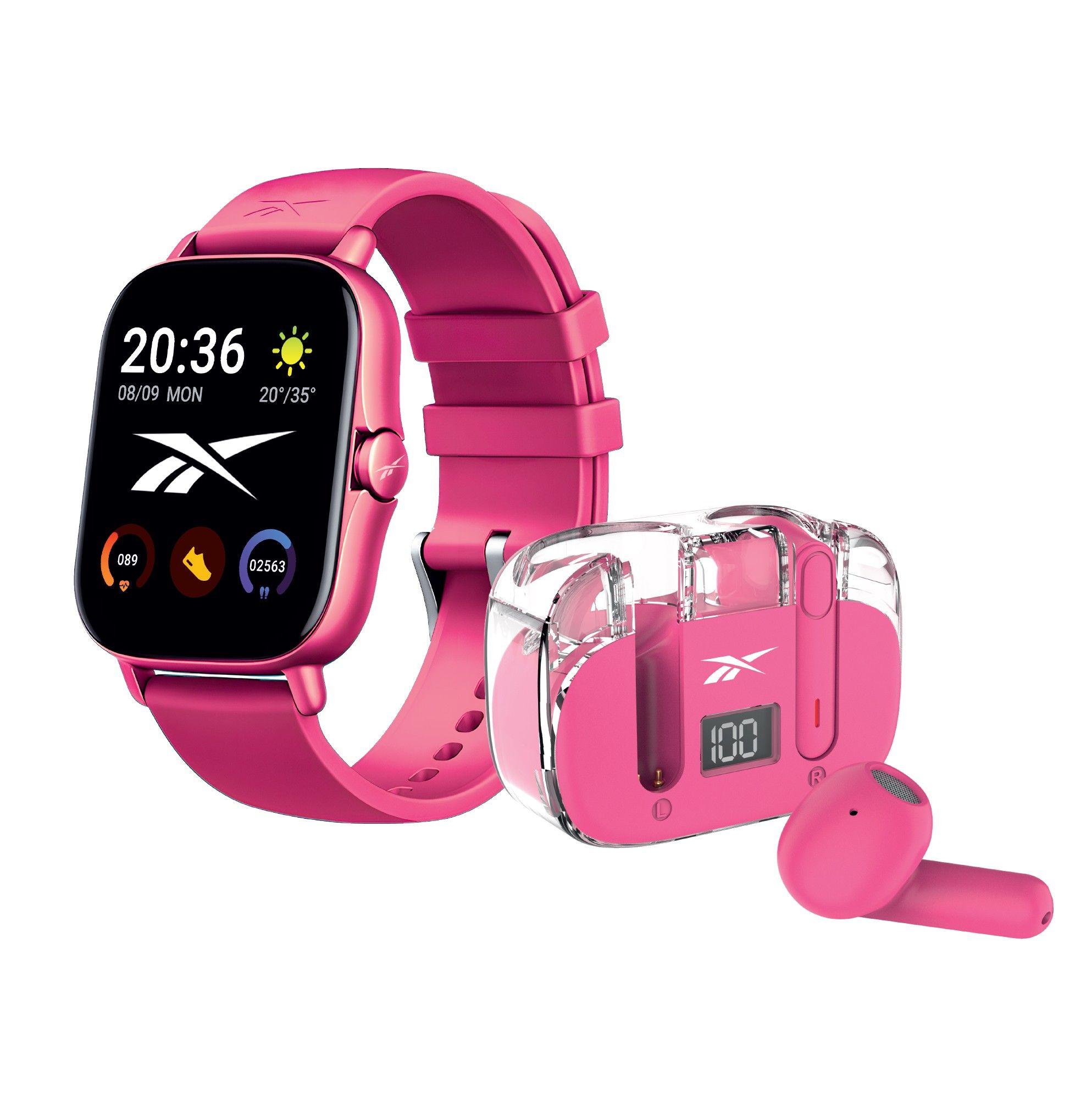 Smartwatch Y Auriculares Reebok Rbk-bdst-p Sport Pack Rosa-0