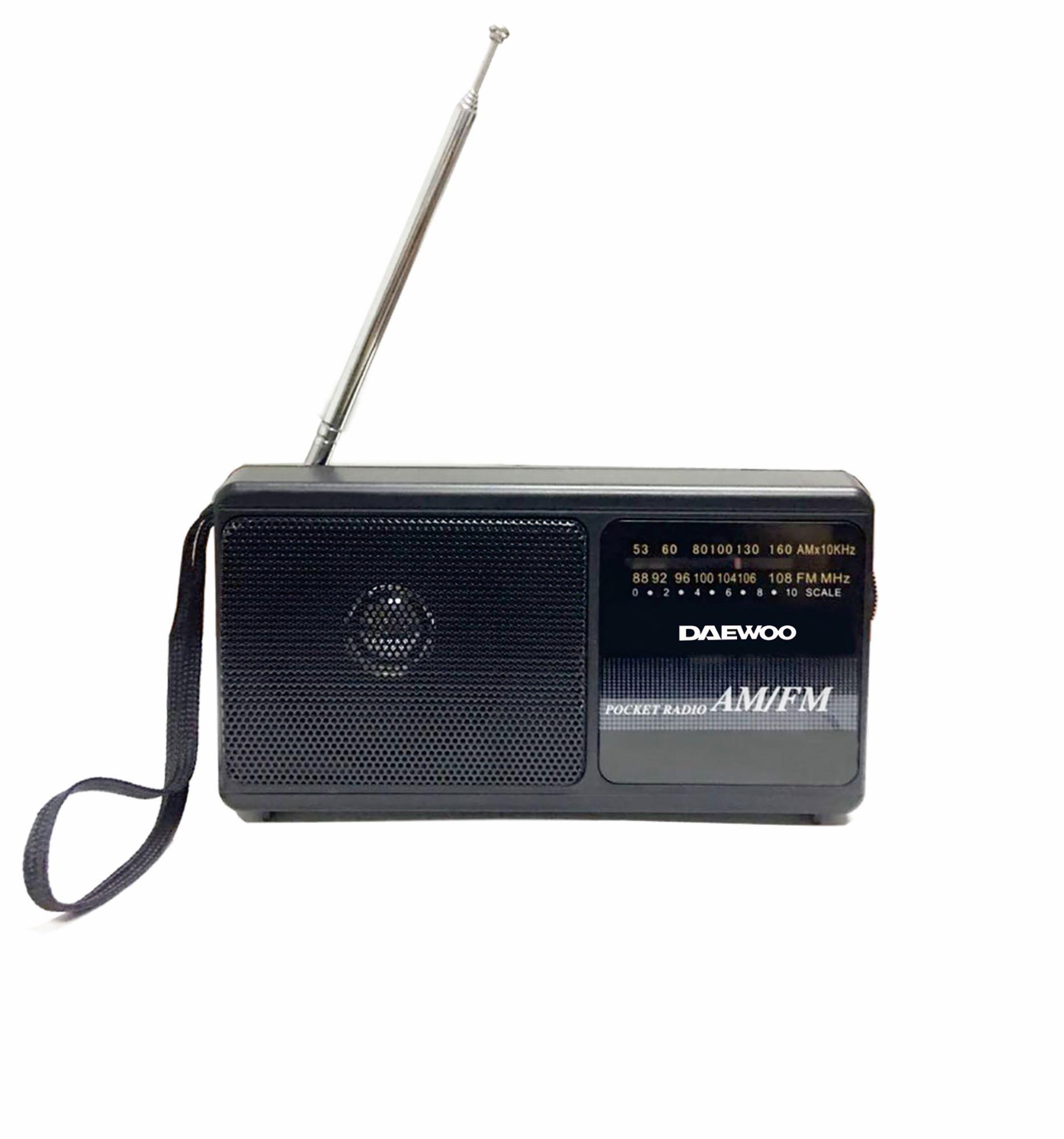 Radio Portátil Am Fm Daewoo Di-nr8068 Color Negro-0